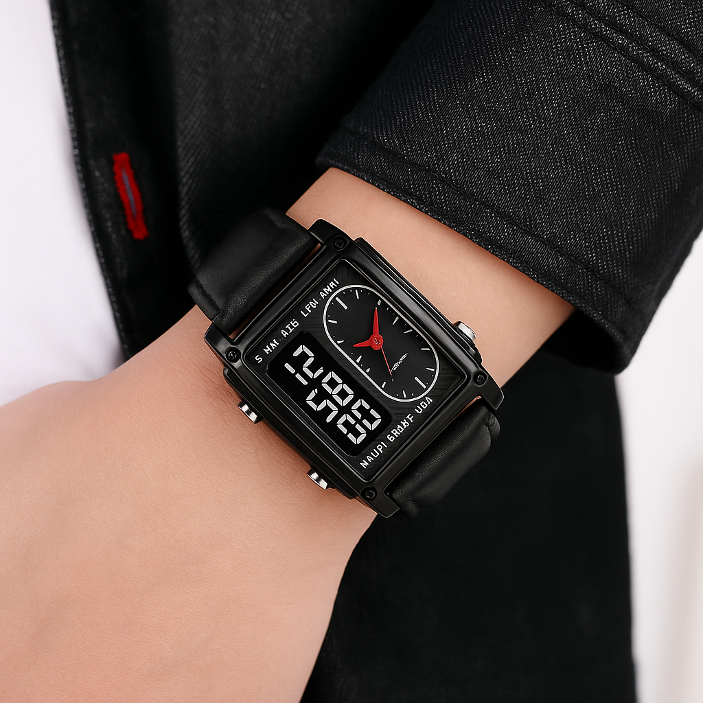 Original Skmei 1868 Men's Luxury Dual Display Watch – Stylish Digital & Analog Timepiece for Boys and Men